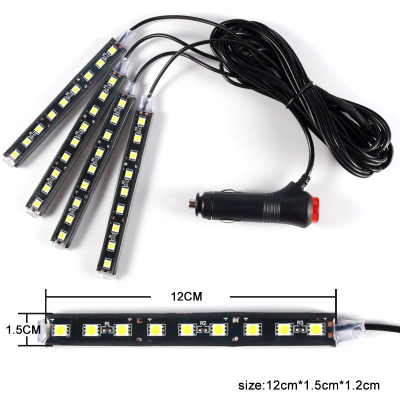 Auto Umgebungs licht Hintergrund beleuchtung Umgebungs stimmung Fuß licht LED-Streifen Auto Atmosphäbetreffend Beleuchtung LED Innen Auto Dekoration Zubehör