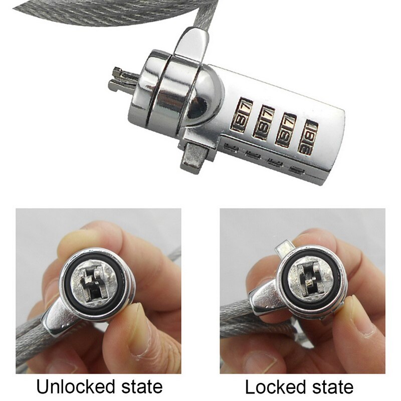 4 Digit Security Password Computer Lock Anti-theft Chain For Notebook PC Laptop Anti-theft lock