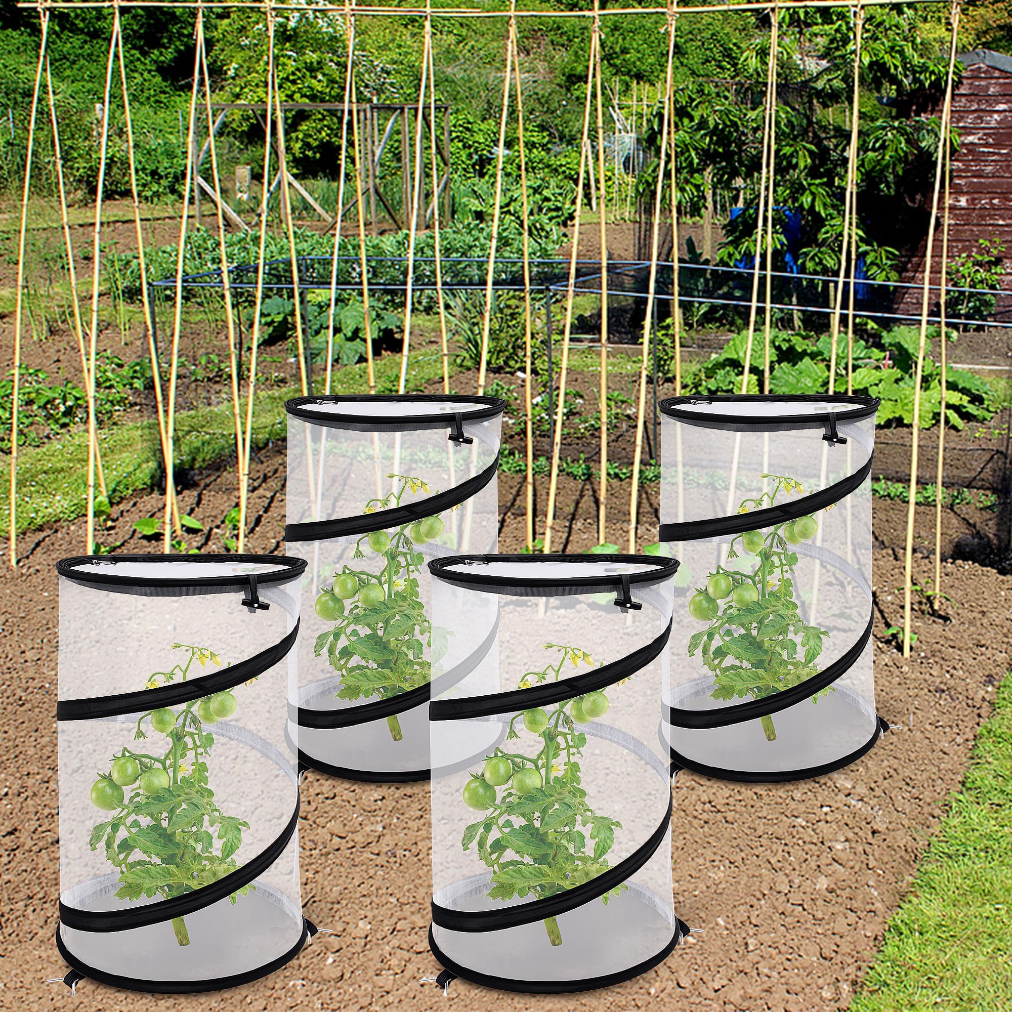 Garden Mesh Plant Enclosure Cover Pop-up Garden Cover Pests Protection Guard for Fruit, Vegetables, Flowers and Herbs