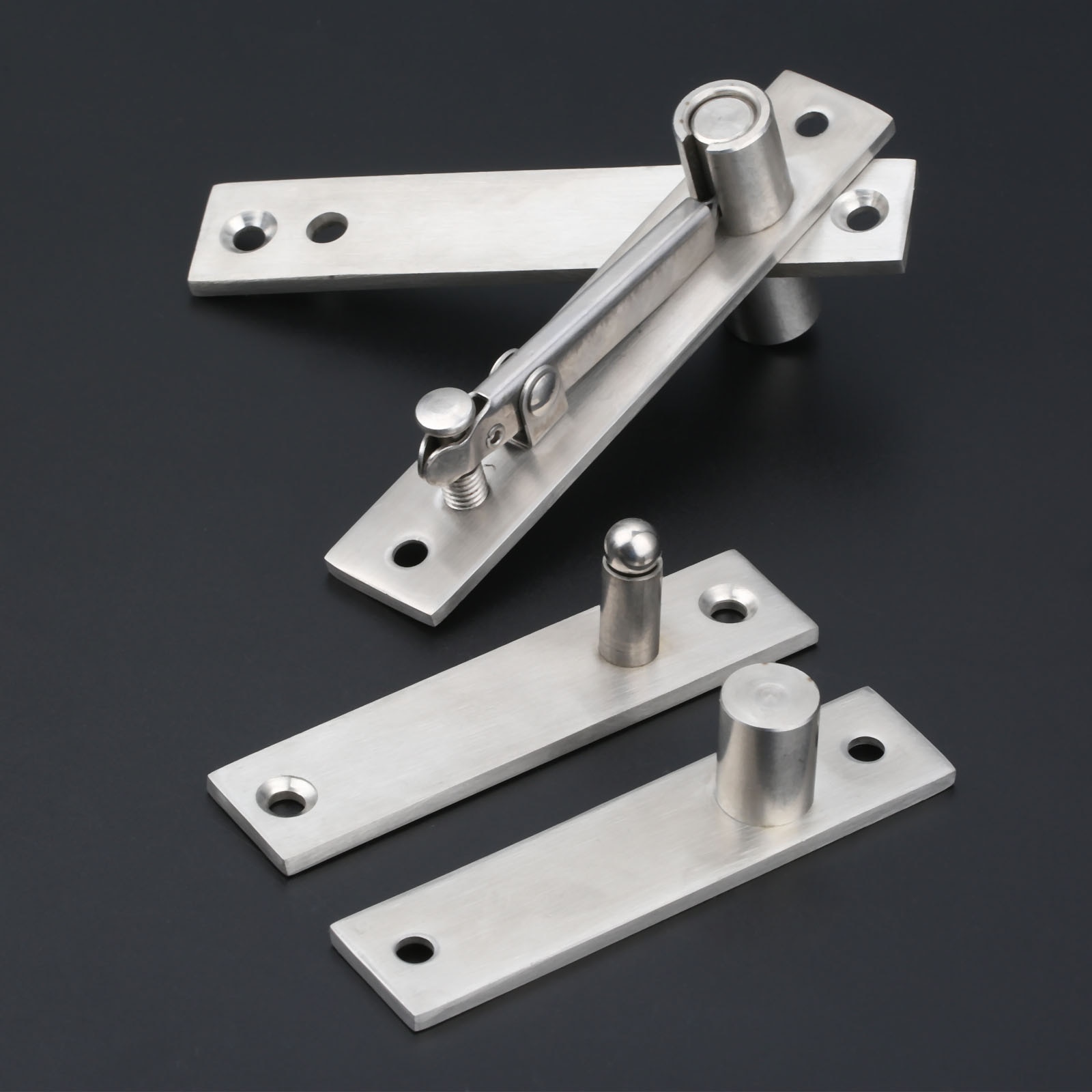 1 Set Stainless Steel 360°Rotatable Heavy Duty Door Top Bottom Pivot Hinge Steel Door Hinge Hardware