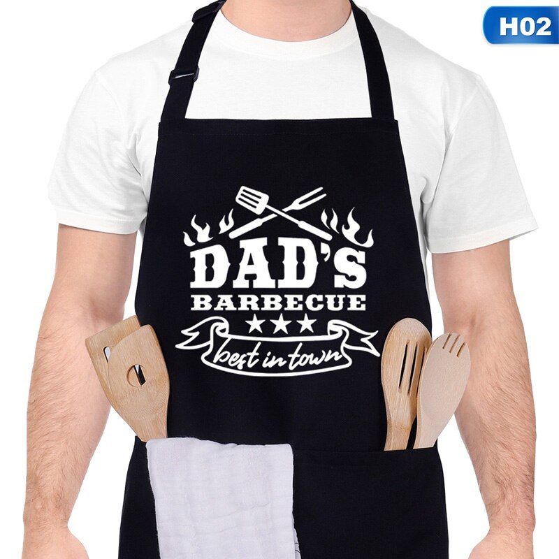 Beste Vati Immer Schürze Lustige für Vater der Schild Erwachsene Lätzchen Hause Kochen Backen Kaffee Einkaufen Reinigung Schürzen Küche zubehör