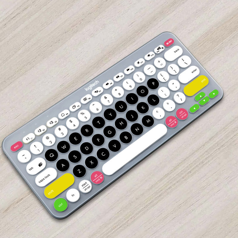 Ultra Thin Silicone Laptop Keyboard Cover Skin Protector For Logitech K380 Keyboard: Orange
