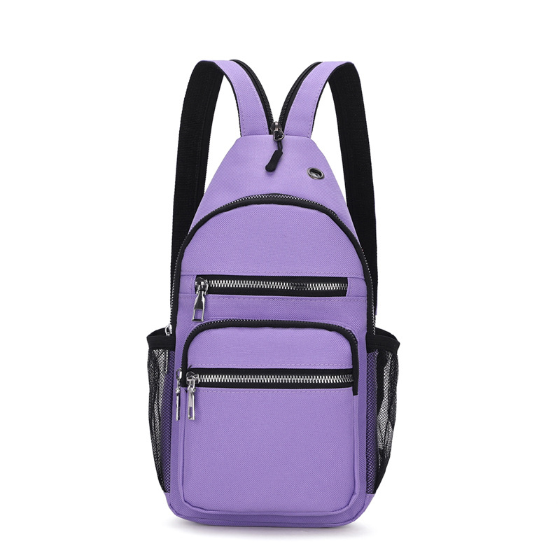 Fengdong Vrouwen Kleine Rugzak Borst Tas Sling Messenger Bags Dames Sporttas Mini Reis Bagpack Crossbody Bag Girl Back Pack: Paars