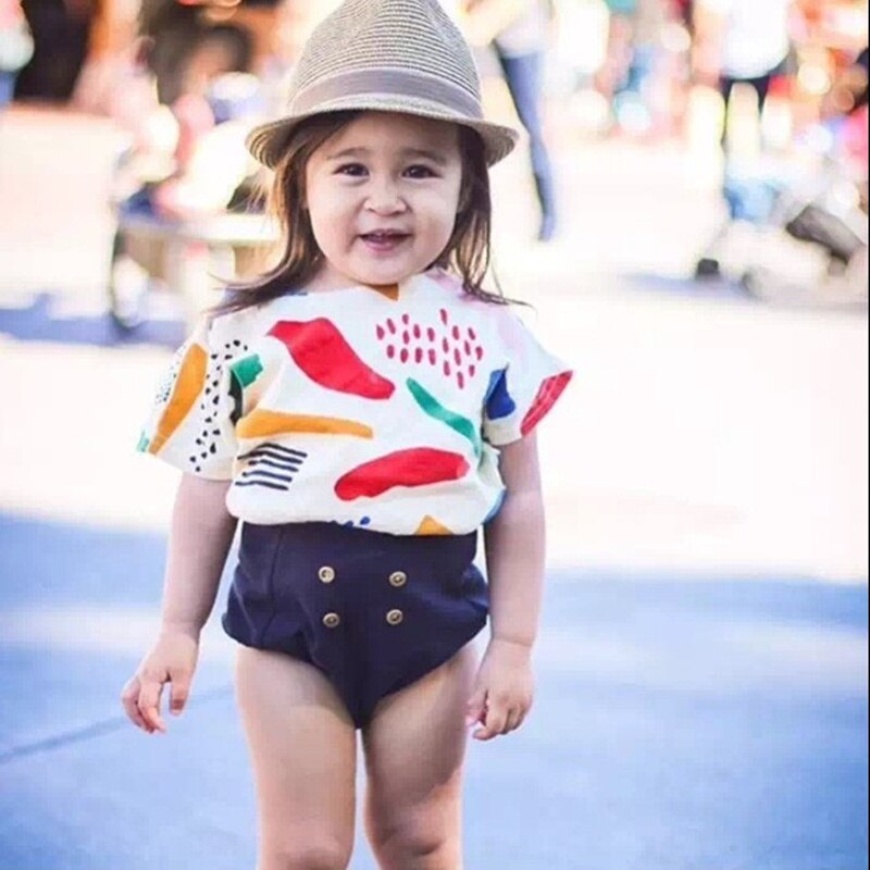 Zomer Baby Kids Korte Mouw T-shirt Jongens Meisjes Gedrukt Tops Babykleertjes