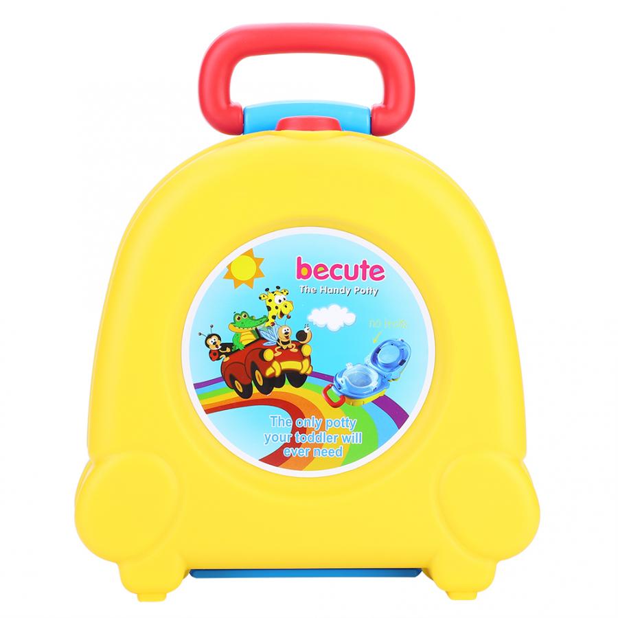 Nette Baby Wc Tragbare Reise Baby Töpfchen Auto Squatty Töpfchen Art Topf Ausbildung Mädchen Junge Töpfchen freundlicher Wc Sitz freundlicher der Topf: Gelb