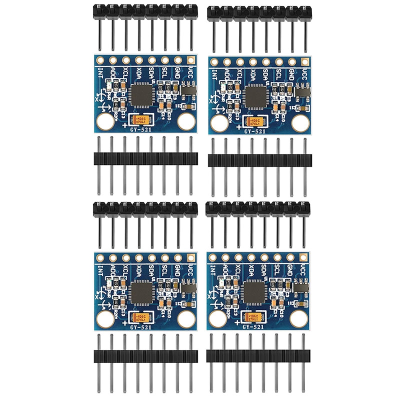 4 X GY-521 MPU-6050 MPU6050 6DOF Module 3 Axis Gyroscope 3 Axis Accelerometer For Raspberry Pi And For Arduino Projects: Default Title