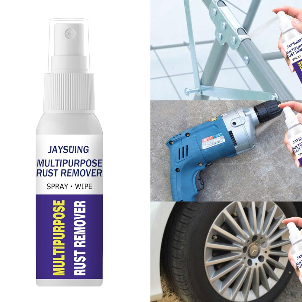Multi-Purpose Car Rust Remover Wheel Hub Screw Derusting Spray Polish Agent Metal Surface Chrome Paint Metal Polish Cleaning