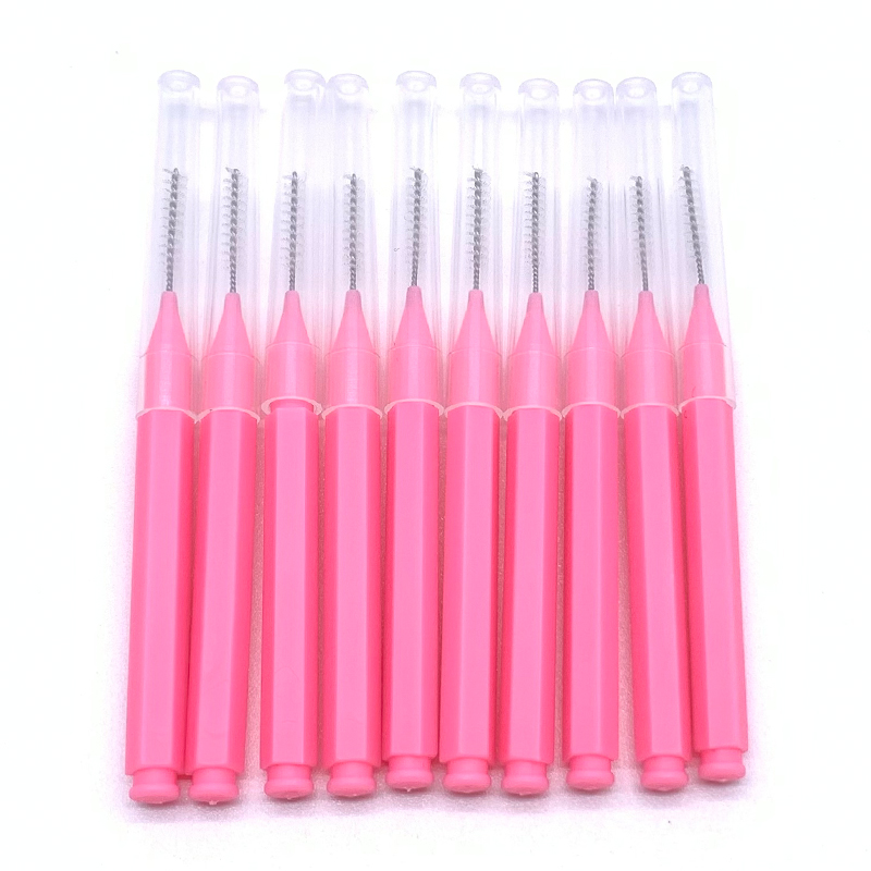 Cepillo permanente para cejas de pequeño, cepillos para levantar cejas, Mini cepillo para extensión de pestañas, herramienta de maquillaje: Marfíl