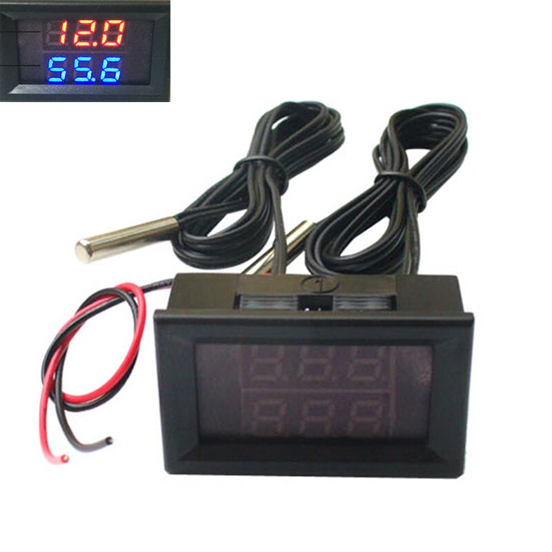Dual Display Digitale Auto Intercooler Thermometer Supercharger Temperatuurmeter Sensor