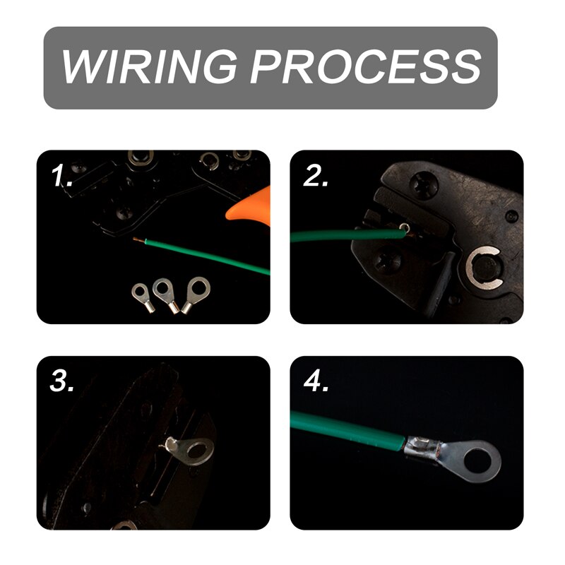 Connecteur de fil de câble à sertir OT, fourchettes à anneau Non isolées, terminaux en laiton plaqué étain de Type O, Kit d&#39;assortiment de 100 pièces