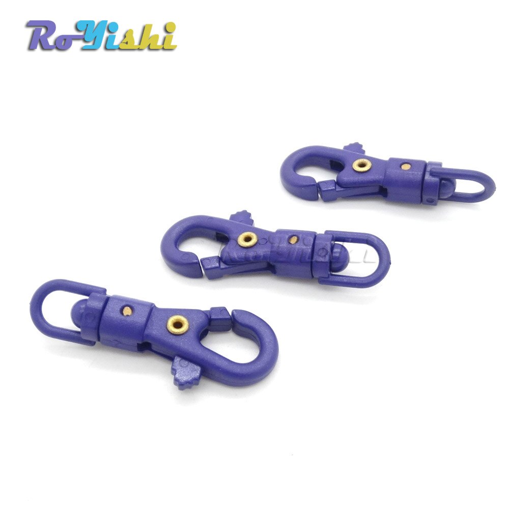 Crochet en plastique coloré pivotant de 1/4 ''pour tissage, boucles lanière, sangle de sac à dos, 12 pièces/paquet: Purple