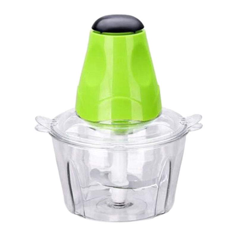 Vleesmolen, groentehakker, 300 W elektrisch, 2 snelheden, 4 bi-level messen, keukenmachineblender for hakken, snijden, hakken, deeg maken en pureren, staal, 3L (Kleur: Staal, Maat: 3L) (Color : Glass