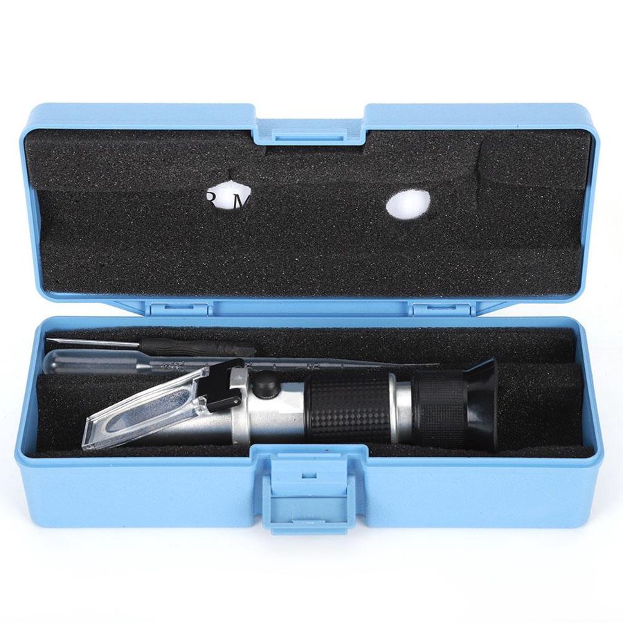 Handheld Refractometer High Accuracy Wine Dual Scale 0-40% Brix Refractometer Liquid Measuring Equipment