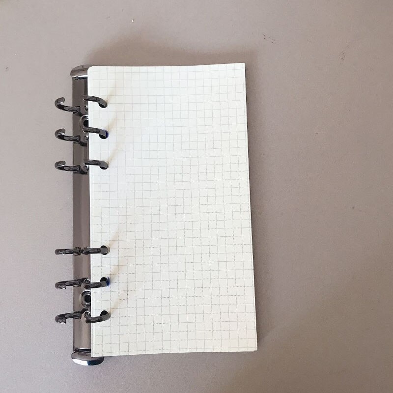A5 A6 6-Holes Notebook Refills Journal Inner Pages Notebook Planner Filler Line Blank Grid Diary Metal Loose Leaf Binder Clip Co