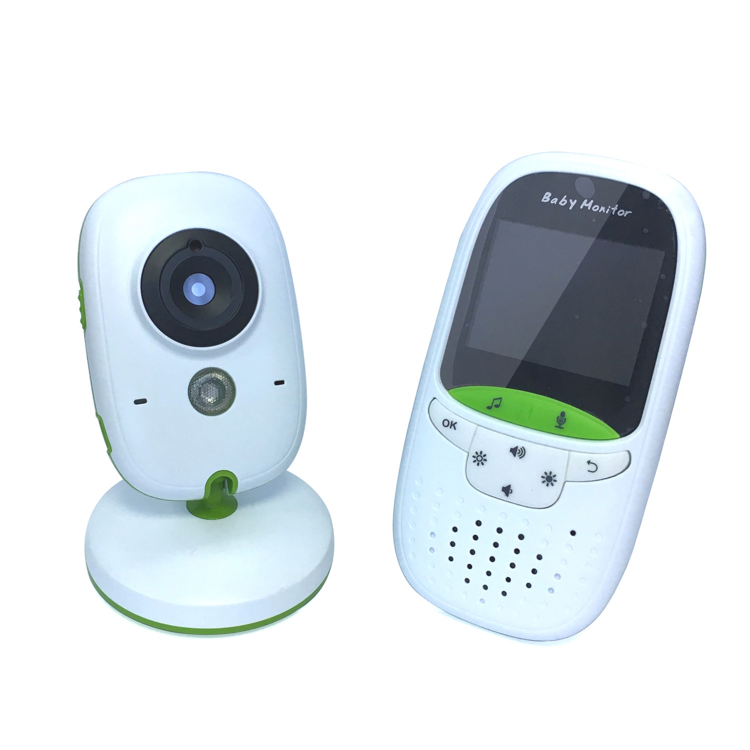 2.0- tommer digital trådløs babymonitor understøtter intercom-rumtemperaturovervågning og afspilning af musik  vb602