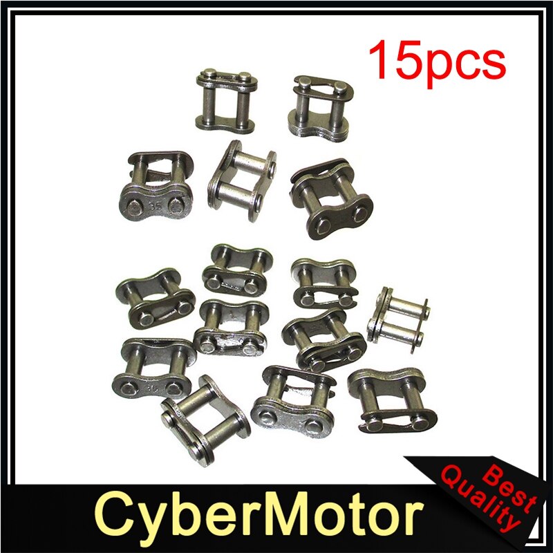 #35 Master Chain Link For Baja Doodle Bug Motovox Mini Bike Harbor Freight Predator 212cc Go Kart Cart: 15pcs