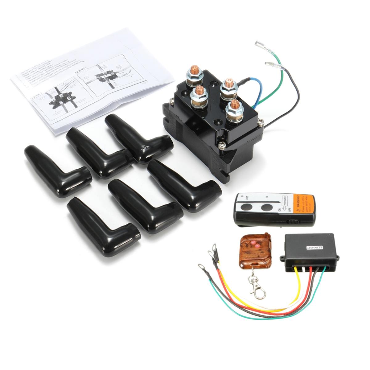 12V Winch Remote Schakelaar Lier Solenoid Relais Draadloze Afstandsbediening Herstel Voor Atv Utv Auto