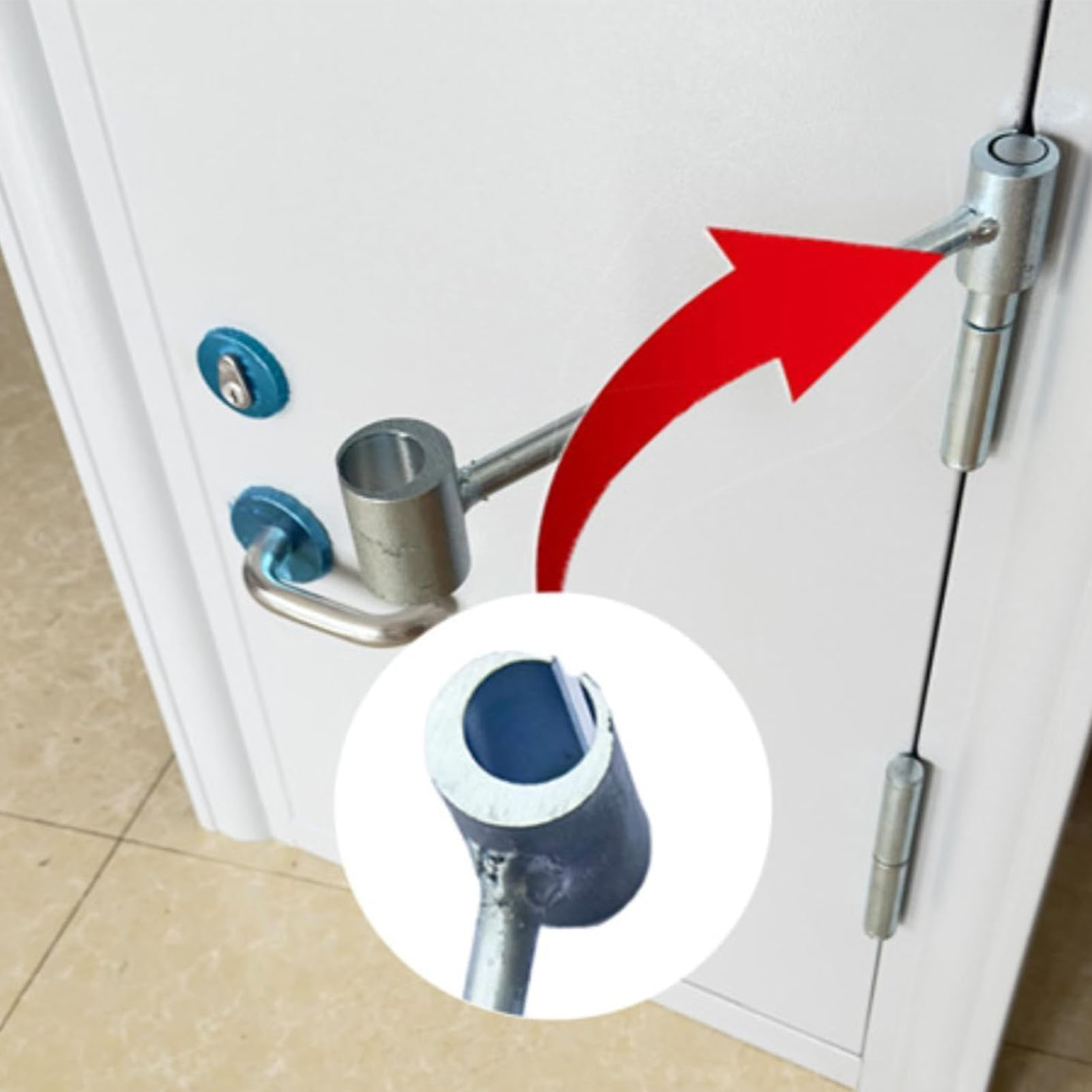 Door Hinge Repair Tool Double Heads Hinge Adjustment Wrench Ergonomic Design 14mm 19mm Hole Alloy Steel for Flag Shaped Hinges