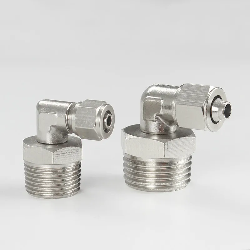Quick Twist-connector De verkoperde pneumatische elleboogconnector PL luchtslang snelle montage