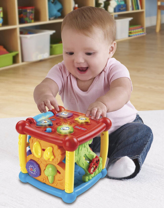 Juguetes educativos para niños de 2 años, cubo divertido de aprendizaje