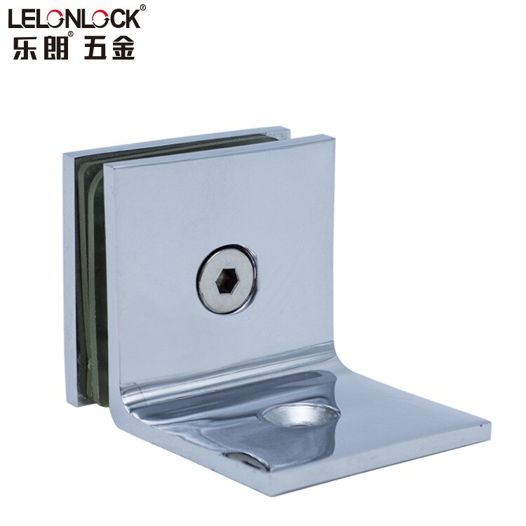 Copper Clamp Shower Room 90-Degree Connector Shower Door Partition Hinge Glass Door for Hinge Bathroom Hardware