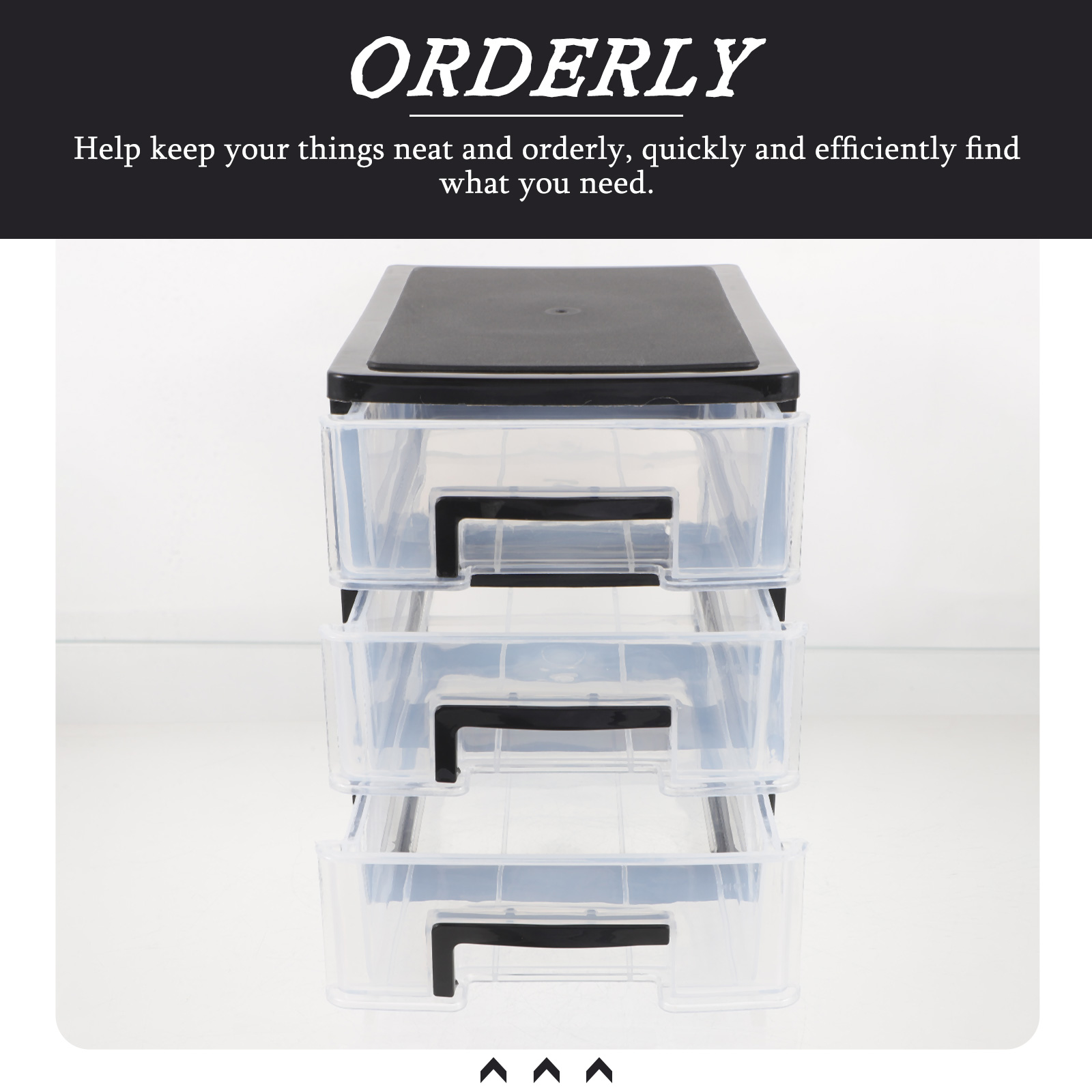 Three-layer Storage Drawers Plastic Dresser Drawer... - Grandado