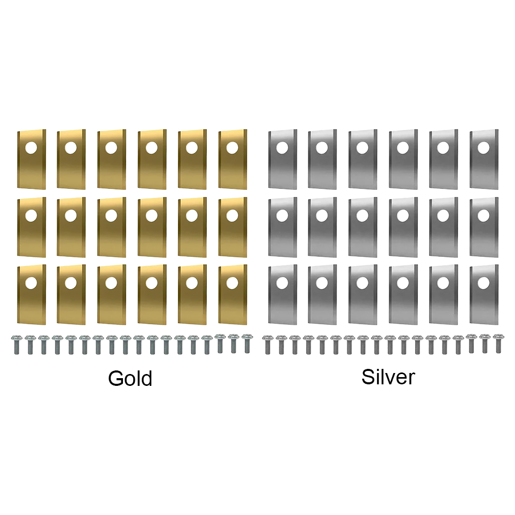 18Pcs Lawn Mower Cutting Blade Set Robot Mower Replacement Blade Robotic Lawn Mowers Replacement for Worx Landroid Lawn Mowers