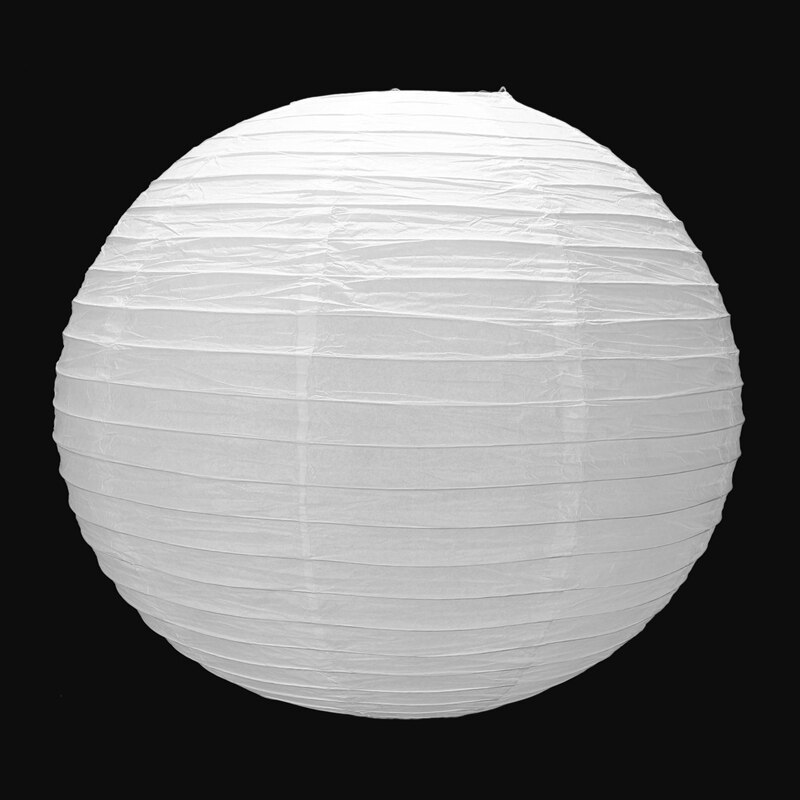 1 X Chinese Japanse Papieren Lantaarn Lampenkap Voor Party Wedding, 50Cm (20 &quot;) Roomwit