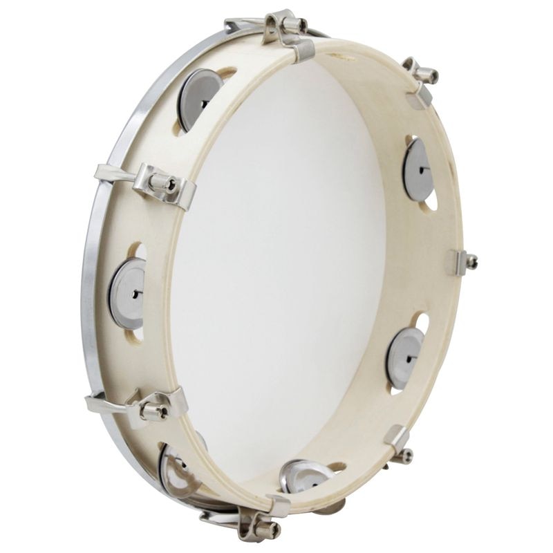 10 in tamburin capoeira læder tromme tamburin samba brasil træ tamburin precussion musikinstrument til 150 d