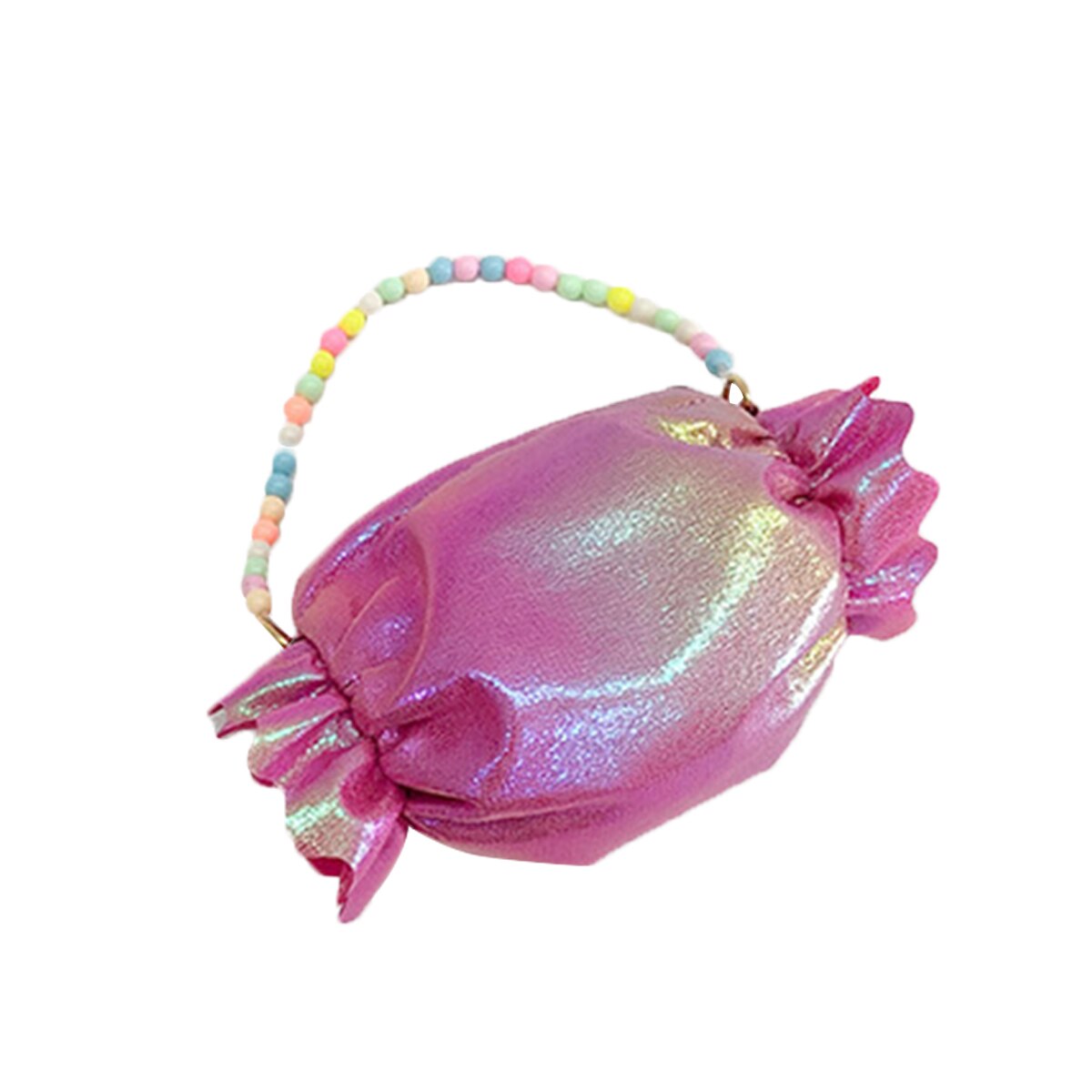 Piger lille skuldertaske pige taljetaske børn solid kvast håndtaske baby sommer tasker: Rose