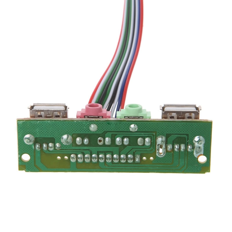 PC Computer Case Front Panel USB Audio Port Mic Earphone Cable