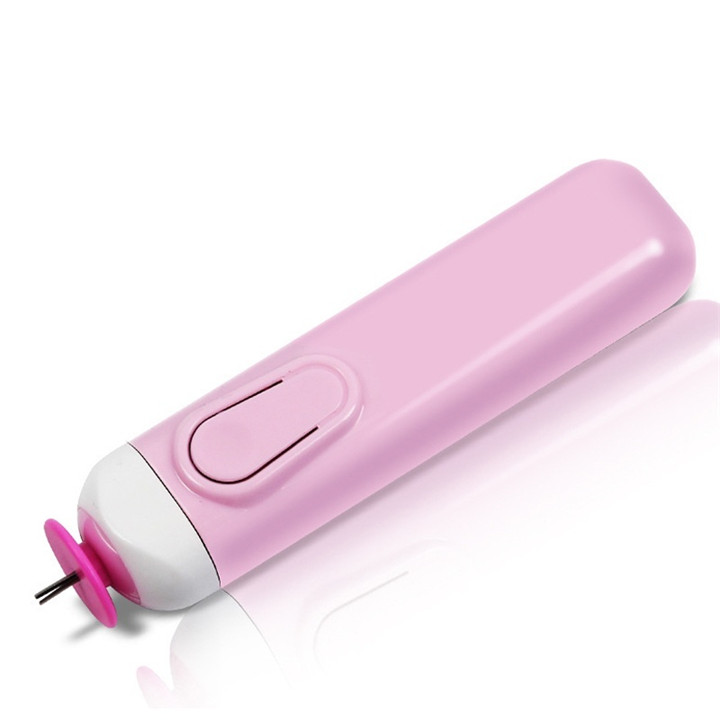 4 yang bærbart elektrisk quilling-sporverktøy automatisert papirvolum krøllepenn for hjemmehage håndlagde håndverksutstyr: Rosa