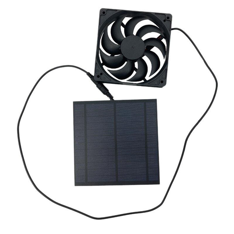 5W 6V 6 Zoll Solar- Ventilator Luft Auszieher Mini Ventilator Solar- Tafel angetrieben Fan für Hund Huhn haus Gewächshaus