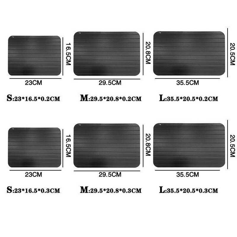 Fast Defrosting Tray Thaw Frozen Food Meat Fruit Quick Defrosting Plate Board Defrost Kitchen Gadget Tool For Restaurant