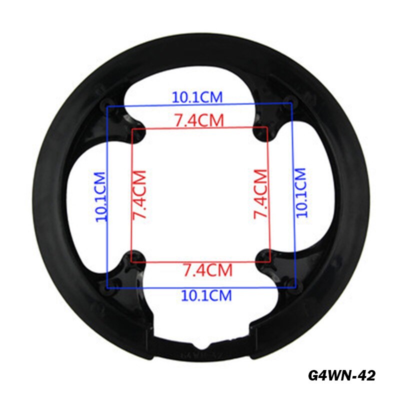 MTB 42T- 44 -46T-48T-52T Kunststoff Kette Rad Abdeckung Kette Schutz ring Kurbel Griff Universal Schützen Kappe Kurbel Platte: G4WN-42