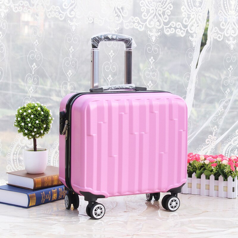 Mute Universele Wiel Kofferbak Mini Cabine Unisex Kleine Trolley Case Wachtwoord Koffer 18 Inches Trolley Abs Hars