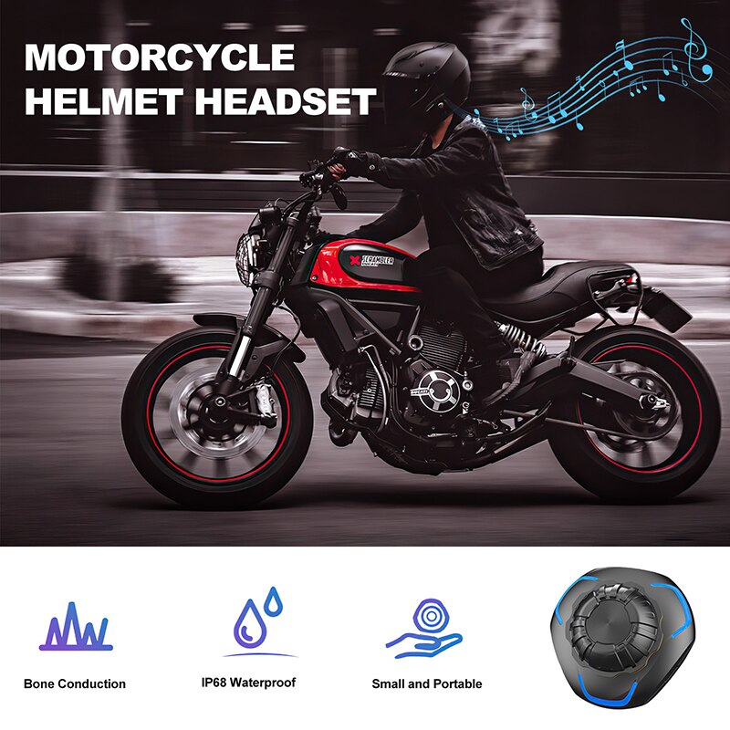 Motorcycle Helmet Bluetooth Headset Wireless Hands-free Outdoor Waterproof Sport Speakers Music Call Control Helmet Audio System