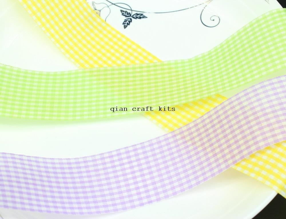 100 Meter von Gingham Band, Gingham Band, Gingham Band mischen farbe 25mm mischen farbe oder sie angeben