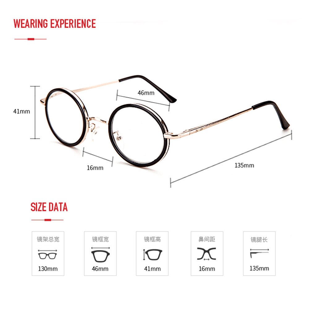 Nomanov = lunettes de lecture rondes vintage rétro multicouches à monture intégrale en alliage de luxe pour hommes et femmes  +0.75 +1 +1.25 +1.5 +1.75 +2to+4