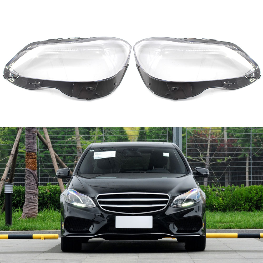 For Mercedes-Benz W212 E200L E260L E280L E300L E350L Car Headlight Cover Headlamp Clear Lens Auto Shell Cover