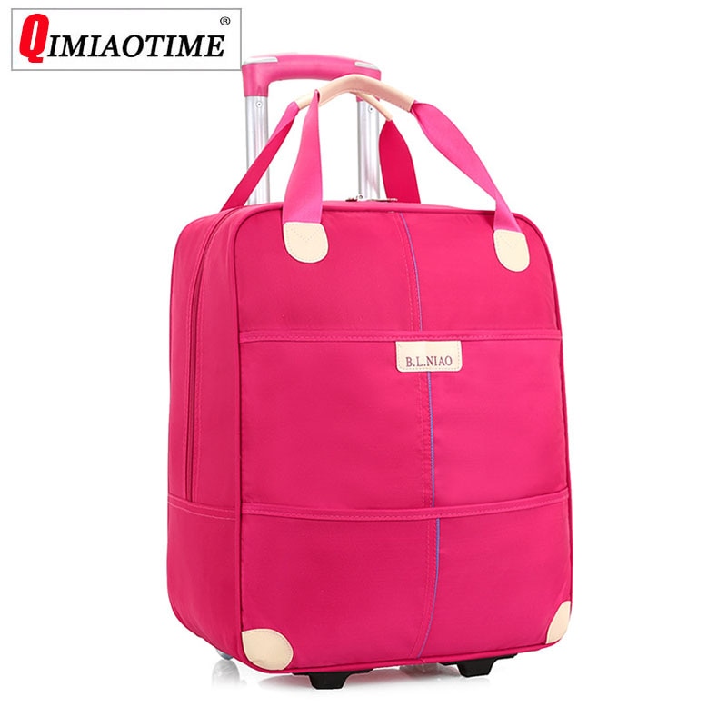 Waterproof Trolley Case 20" Portable Business Boarding Travel Bag Traveling Luggage Bags with Wheels Suitcases Rolling Luggage