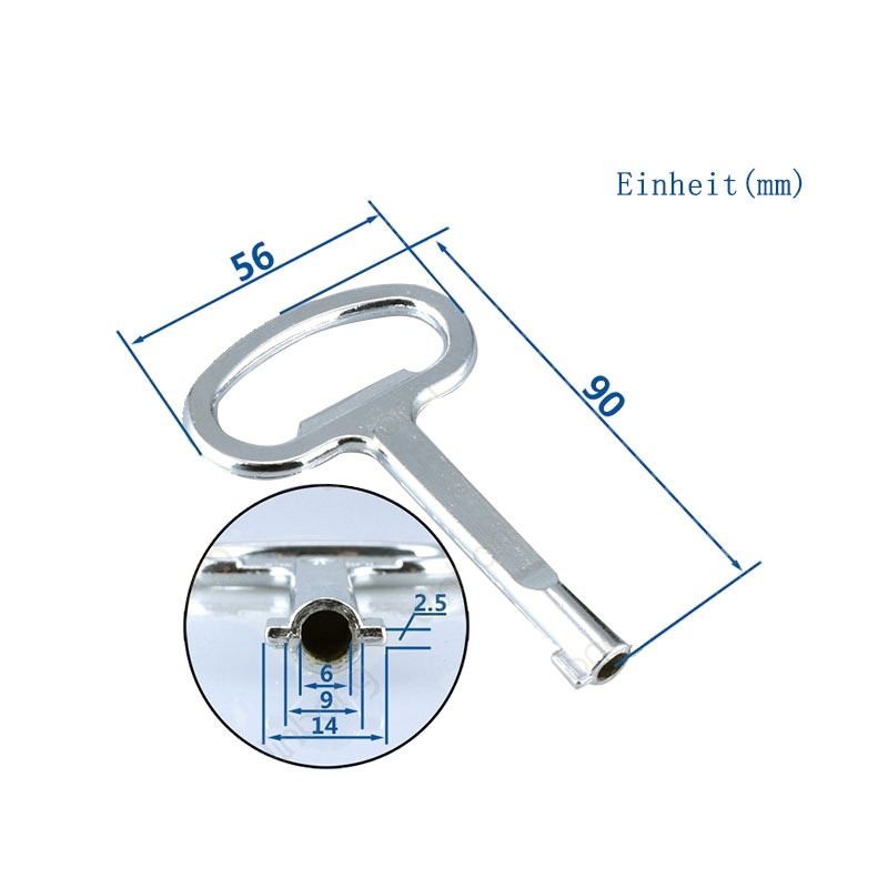 Llave Universal multifunción, llave de Metro, trenes, cerradura de puerta de ascensor, llaves de gabinete eléctricas para cerradura de Panel Triangular #, 1 ud.: L   Type S