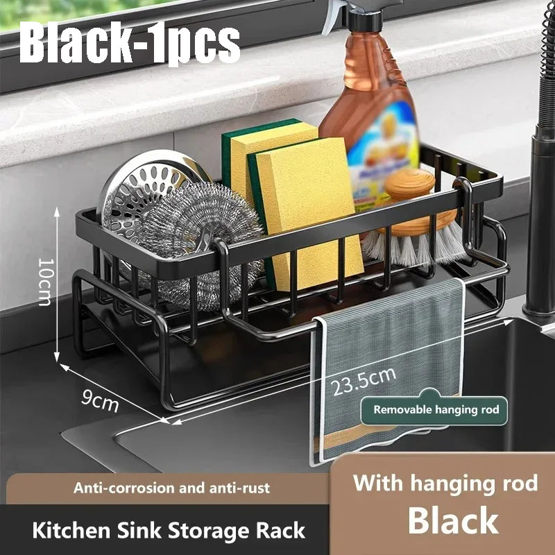 Plank keuken afdruiprek servies afdruiprek keukens accessoires keuken opslag organisatie schotel droogrek accessoires: Black