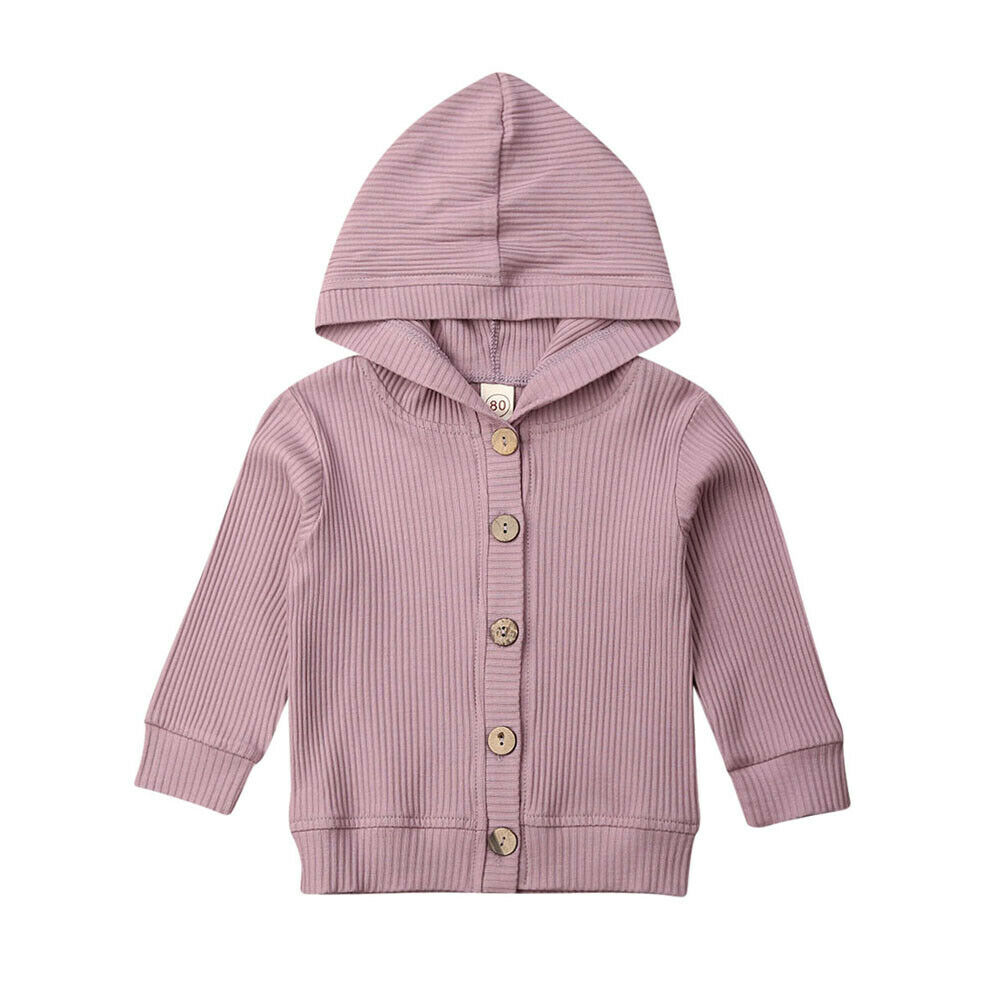 Kleinkind Art Baby Mädchen Warme Kleidung Gestrickte Geschmack Mit Kapuze Mantel Jacke Outwear Spitzen: LILA / 6m