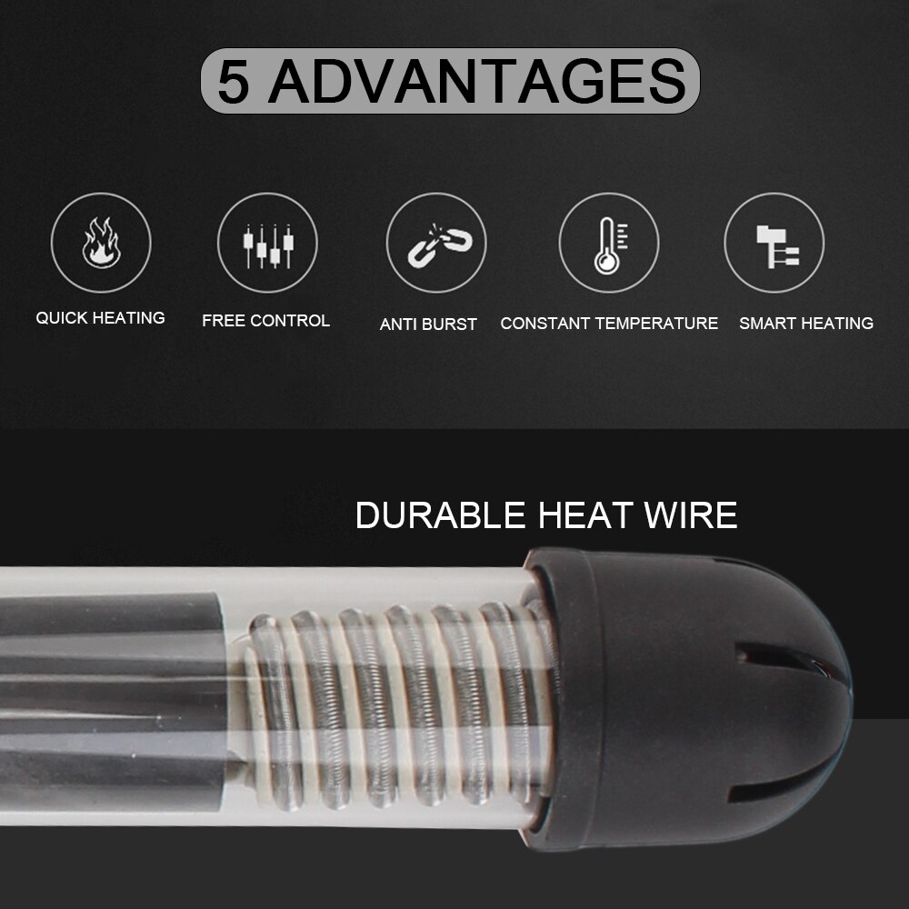 Fish Tank Water Heating Rod EU 220v-240v 25W Aquarium thermostat Temperature Heater Rod Submersible Heater Aquarium Accessories