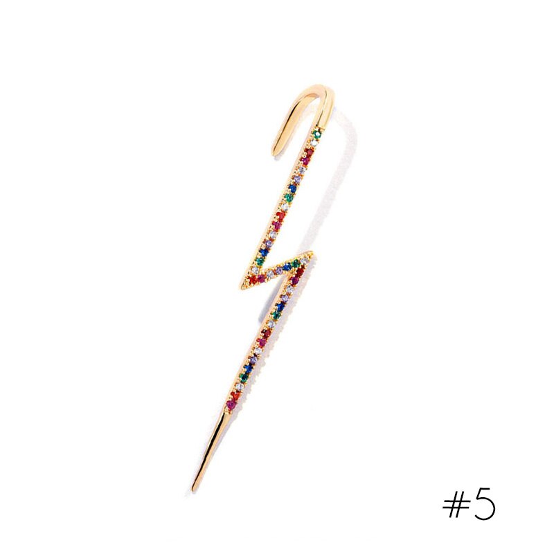 Ear Wrap Crawler Hook Earrings Punk Wrap-around Track Hook Earrings 1Pcs: 5