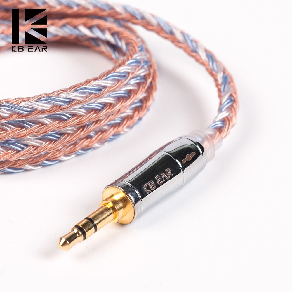 KBEAR 16 Core Upgraded Silver Plated Copper Cable 2.5/3.5/4.4MM With MMCX/2pin/QDC TFZ For KZ ZS10 ZSN Pro ZSX BLON BL-03 V90