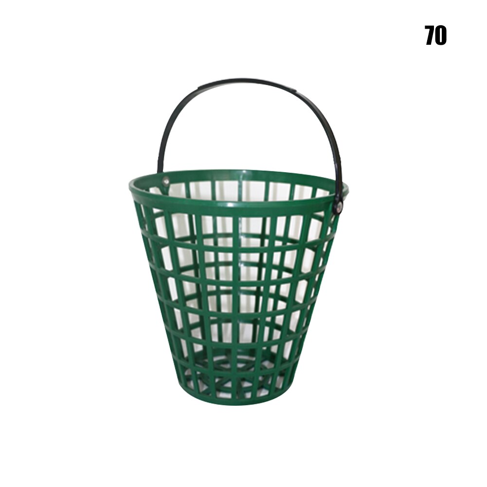 Outdoor Golf Ball Basket Nylon With Handle Large Capacity Green Stackable Storage Container Portable Clubs Home Space Saving