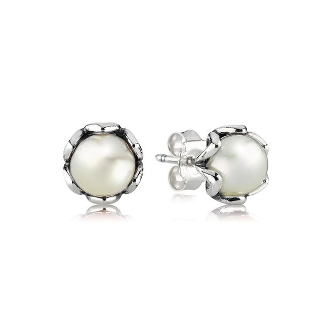 Originele 100% 925 sterling zilveren pandora oorbellen met kristallen luxe oorbellen voor vrouwen fee zirkoon veer pentagram oorbellen: 290533p