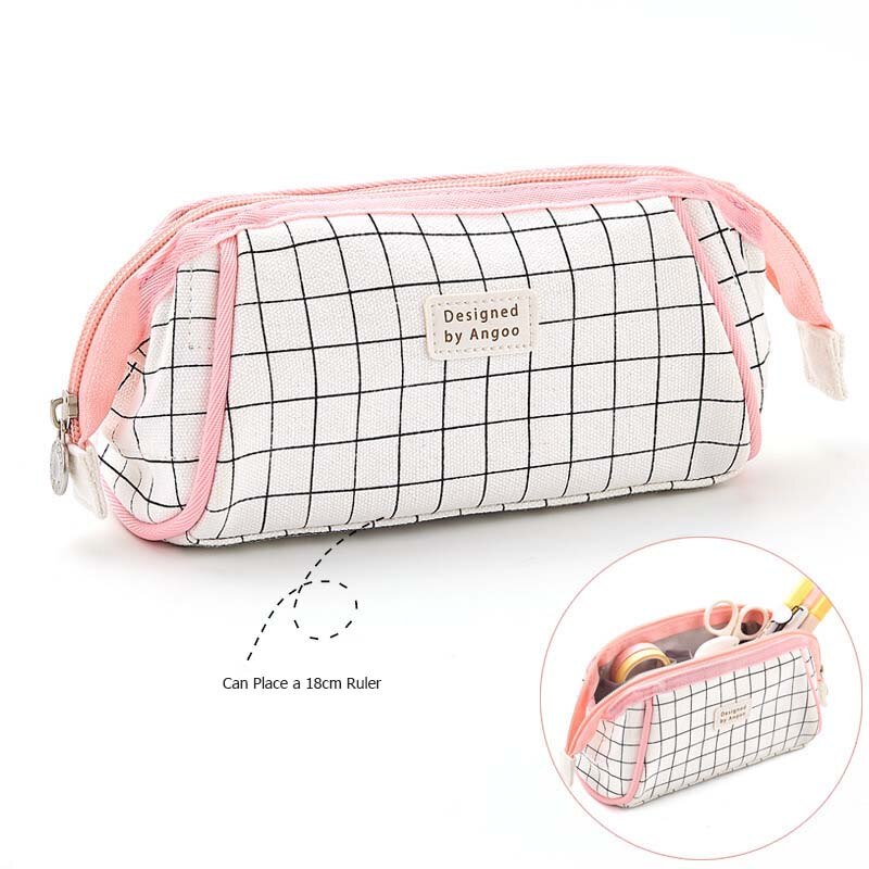 Estuche de almacenamiento para bolígrafos, bolsa de papelería escolar, para estudiantes universitarios, para oficina y adultos: 6